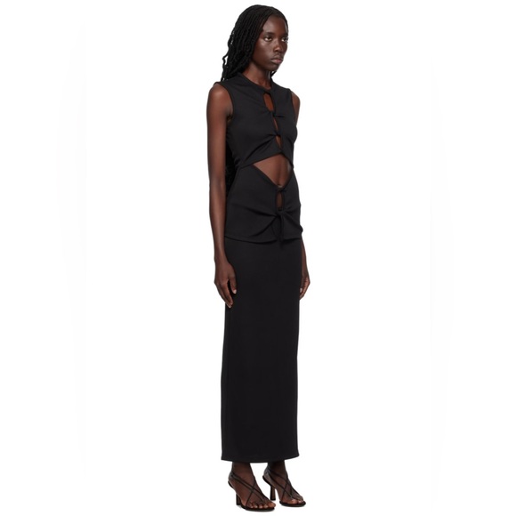 Christopher Esber Black Open Twist Maxi Dress - Picture 2 of 3